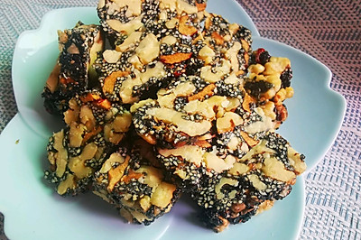 核桃红枣芝麻糖