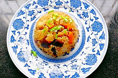 香菇鸡焖米饭