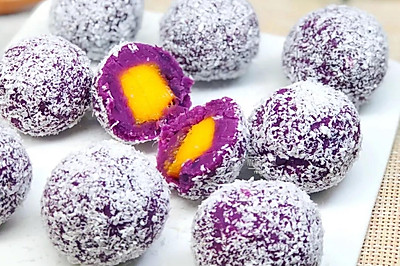 芒果紫薯球