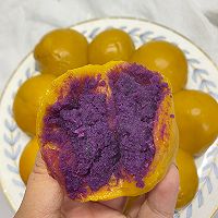 糯叽叽的紫薯南瓜球太好吃了！的做法图解4