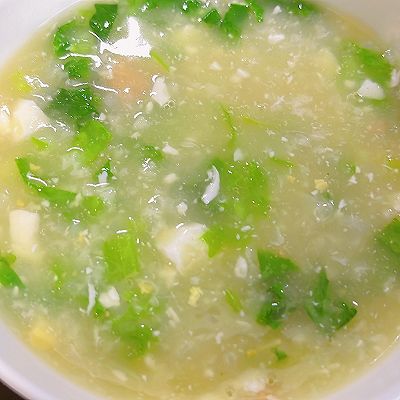 养胃咸蛋蔬菜粥