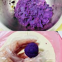 「紫薯桃花酥」的做法图解1