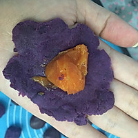 紫薯流心桃山皮月饼的做法图解6