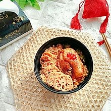 营养酱油鸡腿饭