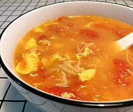 番茄金针菇蛋汤的做法