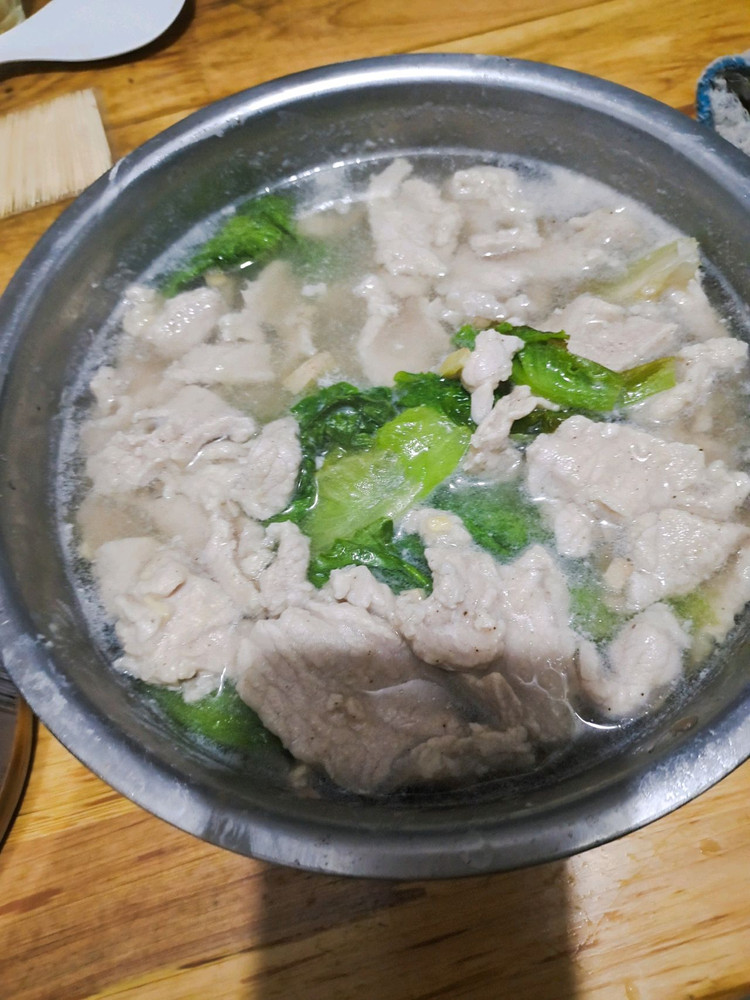 生菜滑肉汤的做法