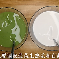 菠菜椰汁千层马蹄糕做法，广东人的最爱，配方比例详细介绍的做法图解2