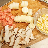 #让宝贝爱上每一顿饭#香菇彩蔬鲜肉日本豆腐的做法图解2