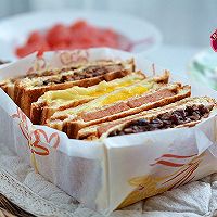 #合理膳食  营养健康进家庭#早餐甜咸三明治不重样的做法图解20