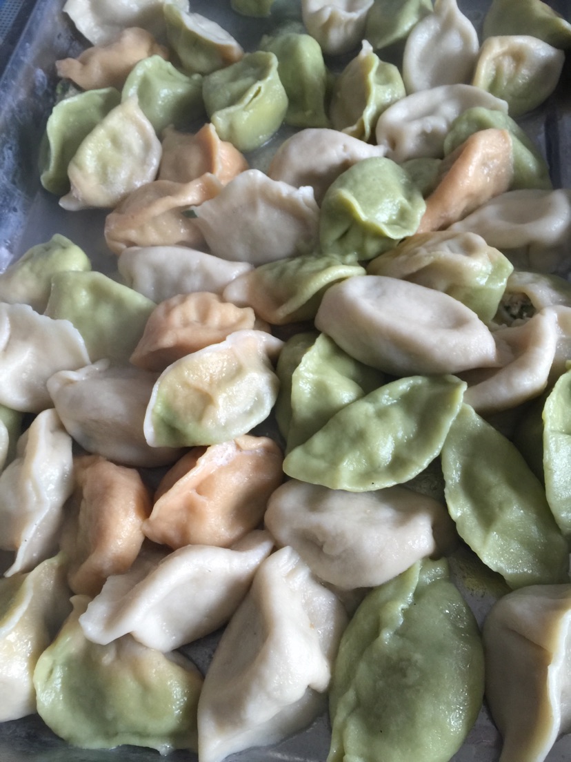 冬至彩色饺子