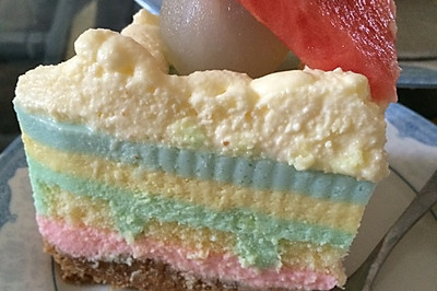8寸彩虹冻芝士蛋糕（木糖醇版本）