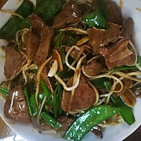 豆芽炒猪肝的做法图解8