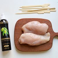 低脂版鸡肉串的做法图解1