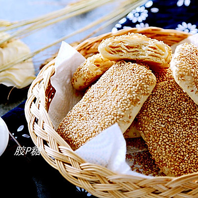 椒香麻盐芝麻烧饼