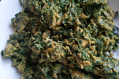 荠菜炒鸡蛋