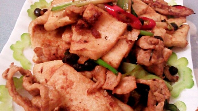 【唇齿留香】…干锅千叶豆腐