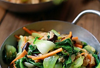知食力菜谱——青菜炒油面筋的做法
