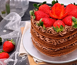 【香浓巧克力草莓蛋糕】——草莓季系列美食的做法