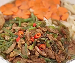 青椒肉丝面的做法