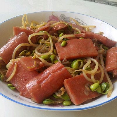 豆牙炒火腿