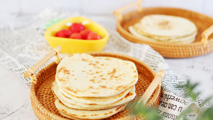 卷菜配粥万能发面烙饼 做法超级简单