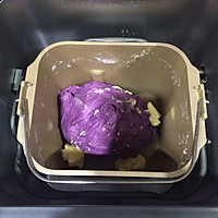 奶香紫薯吐司(面包机版)的做法图解6