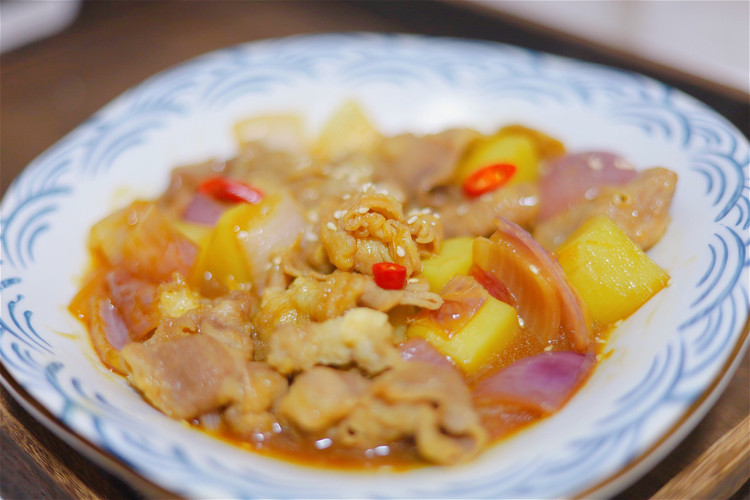 土豆焖羊肉卷的做法