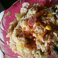 美味腊肠番茄焖饭的做法图解5