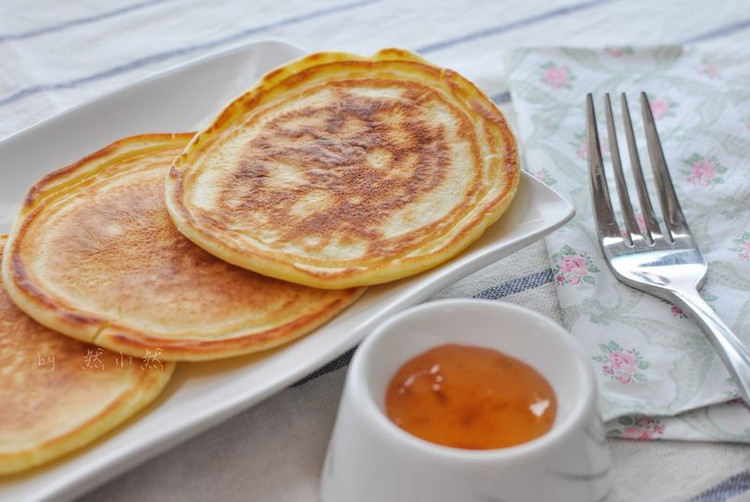 橄榄油热松饼的做法