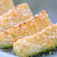 低脂非油炸| 酥烤芝香西葫芦的做法图解5