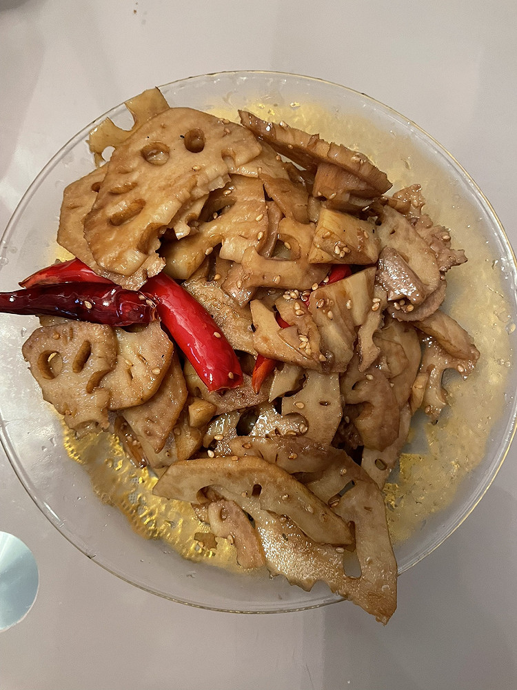 椒麻藕片的做法
