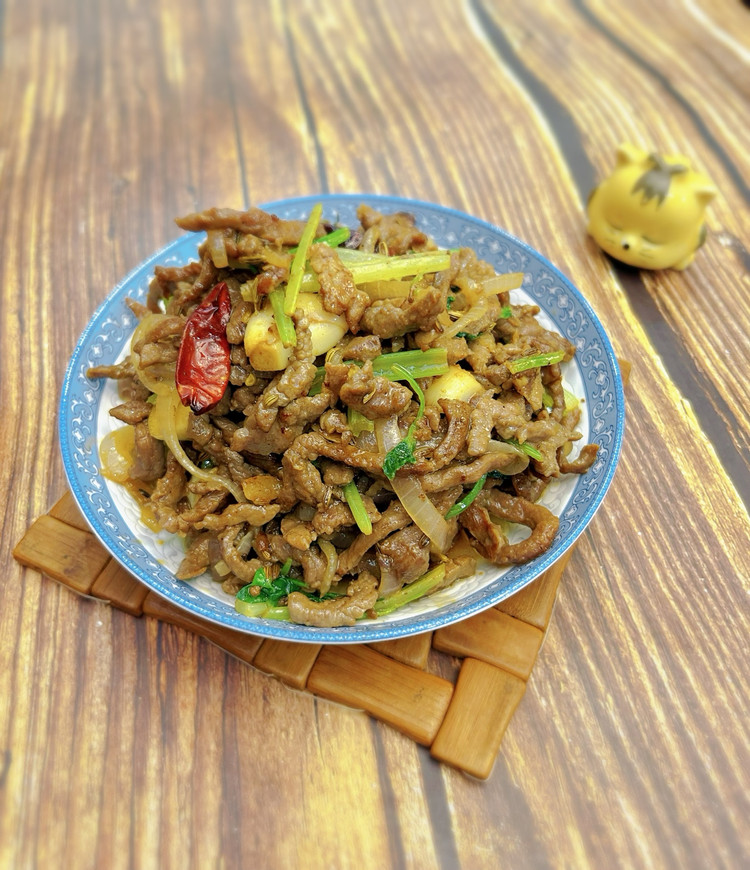 家常超嫩的孜然牛肉的做法