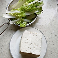 豆腐焖白菜#夏日时光#的做法图解1