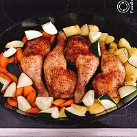 蔬菜肉肉一锅端——超简单的烤鸡腿的做法图解10