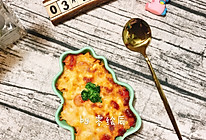 番茄鸡肉虾仁芝士焗饭的做法