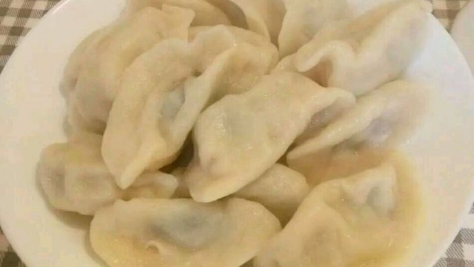 手工韭菜肉馅饺子