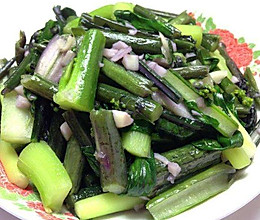 清炒红菜苔的做法