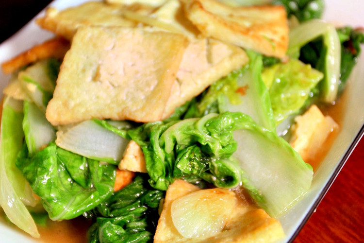 小白菜豆腐（春季养生多吃青菜）的做法