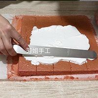 红丝绒草莓年轮蛋糕卷的做法图解13