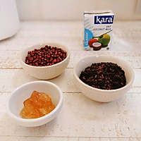 比奶茶还好吃的椰浆红豆紫米粥的做法图解1