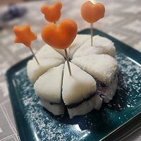 山药紫薯糕的做法图解4