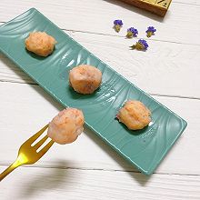 #麦子厨房#美食锅出品辅食：紫心芝士虾丸