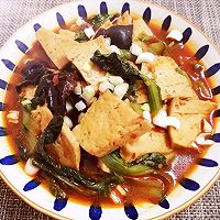 #精致一人食#豆腐烧青菜——朴素又亲切的家常味道的做法图解15