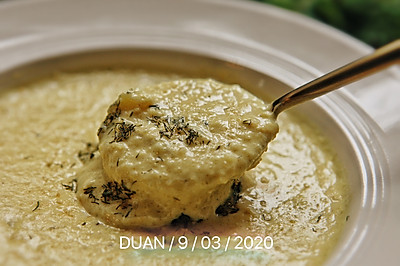 黄咖喱莳萝土豆浓汤
