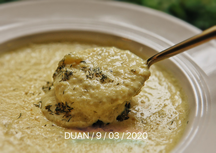 黄咖喱莳萝土豆浓汤的做法