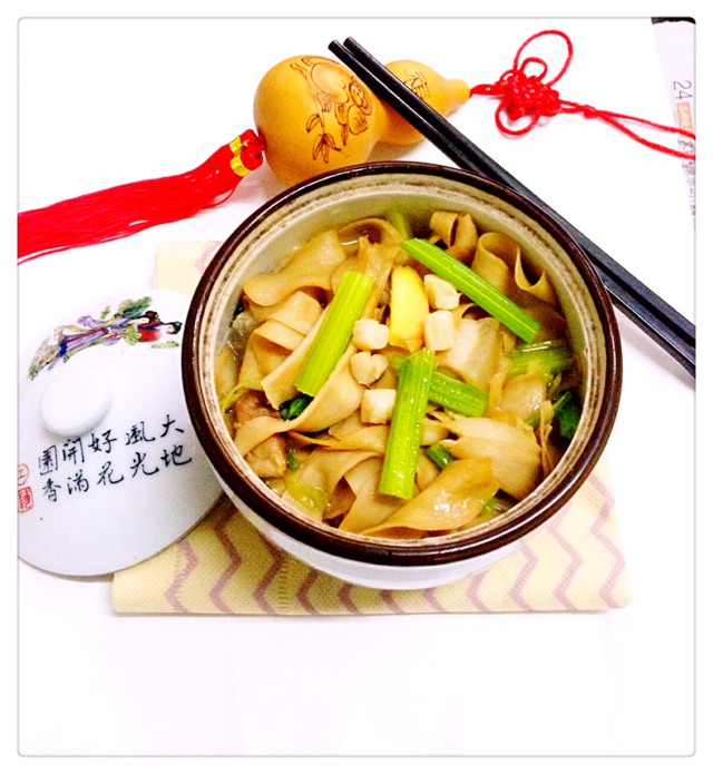 【干贝杏鲍菇干】——家常菜
