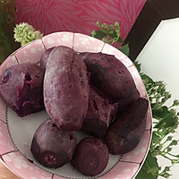 紫薯馒头、玫瑰花紫薯馒头的做法图解1