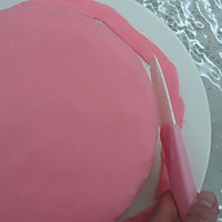 HOLLETKITY粉色双层翻糖蛋糕#九阳烘焙剧场#的做法图解23