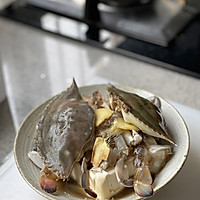 海蟹蒸内脂豆腐的做法图解3