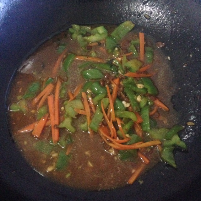 黄豆酱拌素面的做法图解4